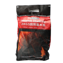 Bei Yici play barbecue charcoal smokeless household flammable burn-resistant fruit charcoal barbecue special 3KG pack