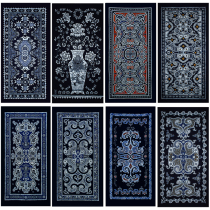 Miao handmade batik painting wall hanging tablecloth long towel tea table cloth bird bat fish Butterfly series hotel decorative cloth painting