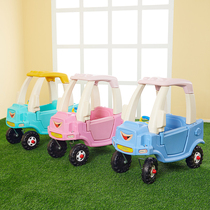 Naughty Castle childrens games Plastic toys Kindergarten princess car Small RV beetle car twist walker