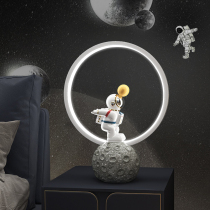 Nordic light luxury creative astronaut bedroom bedside table lamp night lamp ornaments ins Net Red birthday gift