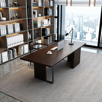 Solid Wood computer desk industrial wind boss office desk creative supervisor work desk simple office modern desk