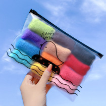 Net red summer plush color towel thick Hairband tie head rope coliform hair band Female
