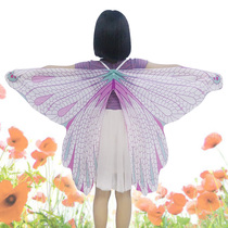 Childrens Butterfly Wings Props Wonderful Flower Fairy Wings Performance Dress Elf Angel Color Wings Costumes