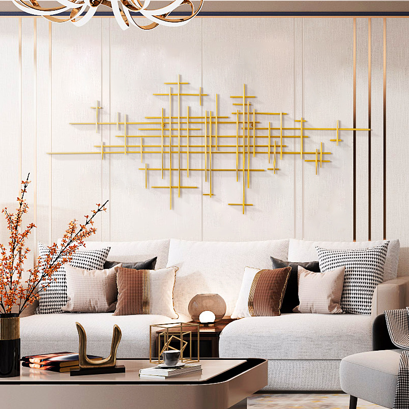 [$123.38] Modern Luxury Wall Decoration Bedroom Wall Decoration Metal