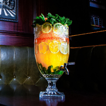  Foreign trade export lead-free glass wine keg with faucet Cocktail keg Juice beverage can wine dispenser Beer gun