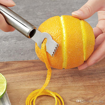 Bar legend black handle multifunctional groove knife lemon grater citrus scraper bar fruit and vegetable scraper