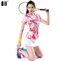 (Breathable) Single and double badminton suit Tennis suit Womens suit Tennis skirt Game quick-drying sports suit Women