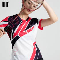 New single and double badminton suit short sleeve suit mens quick dry breathable table tennis tennis suit suit women spring and summer