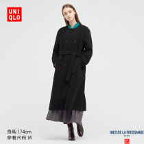 Uniqlo (designer) womens French wool blend coat (autumn winter coat) 442908