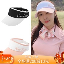 Korean golf hat ladies without top hat summer outdoor leisure sun hat moisture wicking empty top hat