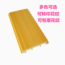 Hot sale eco-wood wall panel 100 flat interior wall panel green wood interior and exterior background wall skirt decorative material