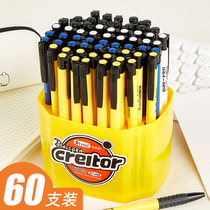 60 press ballpoint pens blue oil pens black teachers red pens office use primary school teachers press type