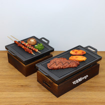 Japanese-style barbecue oven alcohol oven to keep the grill grilled warm oven non-stick baking pan warm skewer warm