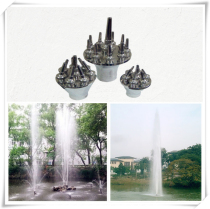 Water landscape center straight up square nozzle water column garden hot selling fountain music nozzle pool courtyard brass