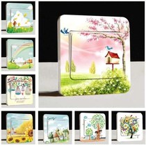 Switch sticker protective cover simple and generous high-end decorative wall sticker to cover the ugly creative wall switch frame to prevent dirt