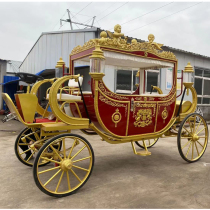 New Royal carriage pumpkin carriage wedding photography hotel reception exhibition scenic spot sightseeing four wheel Tang carriage