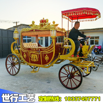 Retro European carriage wedding photography wedding film and television props electric horse double use scenic spot sightseeing exhibition car