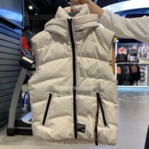 Li Ning down vest ladies autumn winter sports fashion series warm hooded white duck sportswear AMRP006