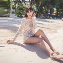2020 swimsuit jacket blouse bikini sunscreen outside strap les slim long sleeve Net red hot spring