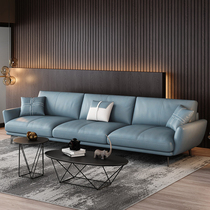 Sofa small apartment simple modern living room technology cloth disposable three economic fabric sofa combination can be removed and washed