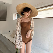 Princess Surana two-piece swimsuit female Conservative thin belly cover the belly sexy gathering small Qingxin hot spring swimsuit