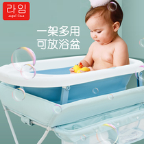 Newborn diaper changing table Baby care table Massage folding touch table Multi-function baby changing table Bath