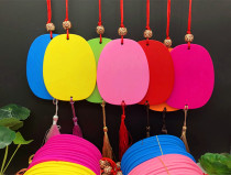 Oval wooden sign wish wish card blessing card decoration wooden sign kindergarten decoration wooden tag can be printed LOGO