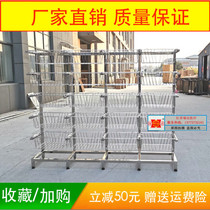 Thickened vertical sterile basket net basket storage rack single row double row supply room sterile items basket mobile storage rack