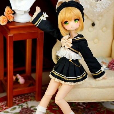 taobao agent [Thirty President] Spot Meow House Magic Magic Uniform School Uniform JK Black Gold cute 4 points BJD baby clothes