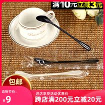 Disposable coffee mixing stick Coffee spoon Long handle plastic spoon Milk tea beverage mixing spoon independent 100 pcs