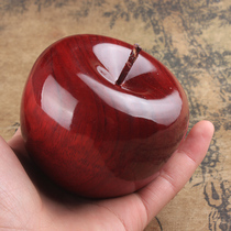 Natural log red sandalwood Apple golden silk Nan Ping an Fruit safe auspicious small ornaments home accessories crafts