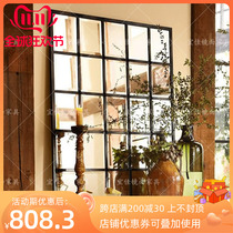 现代极简风格玄关装饰镜客厅背景墙化妆餐厅墙面壁挂镜创意可定制