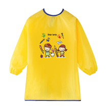 Childrens painting waterproof gown long middle child kindergarten painting clothes long sleeve apron can be printed custom logo
