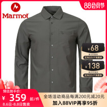 Marmot groundhog 2021 new sports outdoor business casual mens quick-drying long-sleeved shirt breathable perspiration