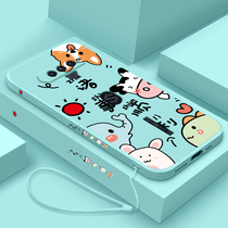 Xiaomi Black Shark 5rs Mobile Phone Shell Zoo Tencent Black Shark 5rs Mobile Phone Sleeve Straight Side Liquid Silicone Softshell Black Shark Five RS Spacey New Lens Full Package Ultra Slim Anti-Fall Man And Woman Cute Personality