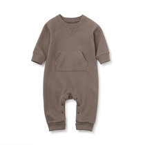 MUJI Newborn Soft terry jumpsuit