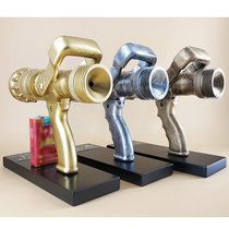 Fire competition prize competition souvenir water gun trophy personalized ornaments creative gifts gold silver and bronze