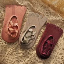 Five-finger yoga socks womens non-slip indoor special sports fitness cross with autumn and winter dance trampoline Pilates socks