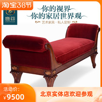 Deer Fi Furniture Custom Heat Selling American Countryside Soft Bunk Bed Tail Bench Method Vintage Sofa Bed balcony Floating Window Chair