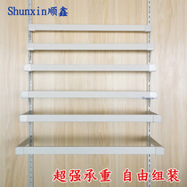 Clothing store black shelf White jewelry adhesive hook rack thickened assembly wardrobe hanger widened column hanger