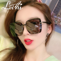 2022 new sunglasses female tidal high sensation ins large face slim round face polarized sunglasses female anti-UV rays