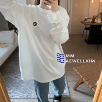 ader error 2021 autumn and winter New Men and women loose small standard cotton long sleeve base shirt T-shirt tide