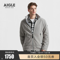 AIGLE AIGLE autumn and winter HYMAN F9 men thick steam warm and comfortable Fashion Casual Full pull fleece