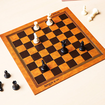 Manufacturers of professional simple modern style checkerboard mat PU double-sided leather insulation chess
