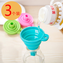 Household Retractable Cone funnel Kitchen Liquid dispenser Folding funnel Food Grade baking tool set