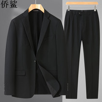 Large size suit mens suit plus fat big fat business formal suit suit jacket wedding black loose professional suit