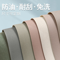(Q elastic silicone table mat) ins Wind solid color tablecloth waterproof and oil-proof disposable rectangular table coffee table mat cloth