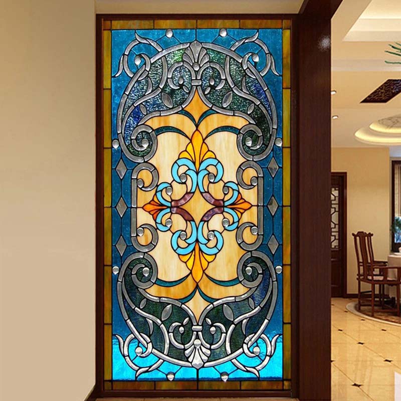 Tiffany stained glass/European church glass/custom art glass/ceiling/partition/doors and windows/porch