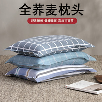 Total Buckwheat Pillow Single care Cervical Spine Sleep Buckwheat Shell Pillow Core Students Dorm Room Adults Home Summer Cool Pillow
