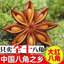 Star anise 500g ingredients Anise sulfur-free autumn red wine geranium cinnamon pepper spice seasoning New product in October
